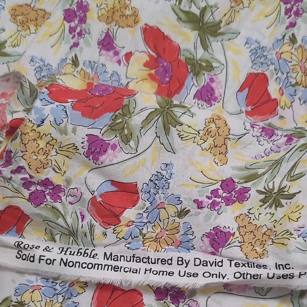 Floral Patterned Fabric - Picture 2 of 5